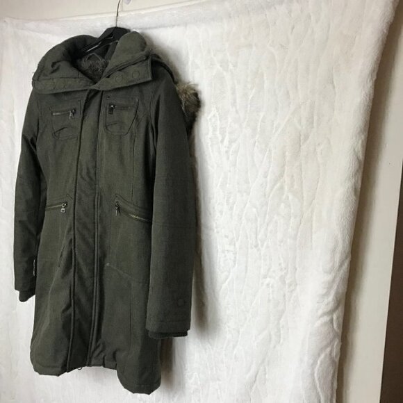 Tna Verbier Green Winter Coat Size XS - Picture 4 of 9